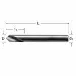 NC-Anbohrer HSS-E05 90° HB-Schaft D12