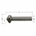 Aviation Hochleistungs-Kegelsenker VHM 100° D10,4